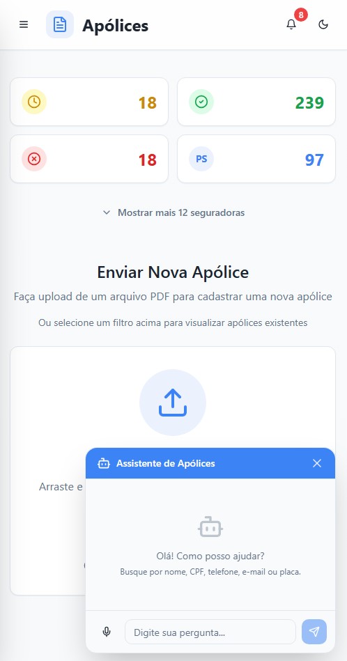 Assistente de IA do Apólice Hub