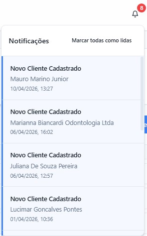 Central de notificações